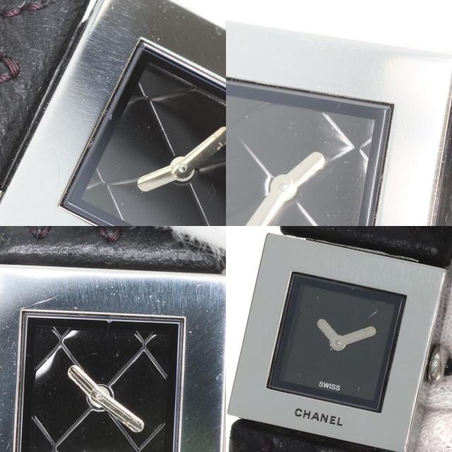 シャネル CHANEL H0116 マトラッセ 腕時計 ステンレススチール 革 レディース 中古_9