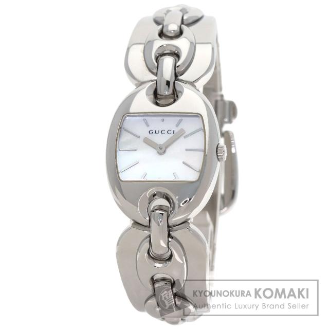 グッチ GUCCI YA121.5 マリーナチェーン 腕時計 ステンレススチール SS レディース 中古