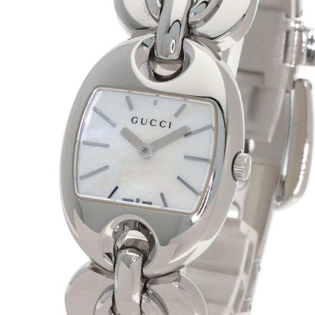 グッチ GUCCI YA121.5 マリーナチェーン 腕時計 ステンレススチール SS レディース 中古_3