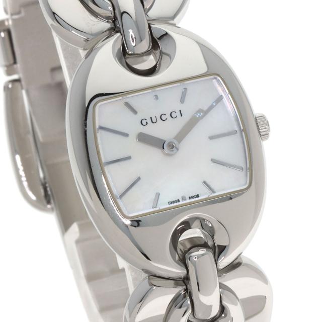 グッチ GUCCI YA121.5 マリーナチェーン 腕時計 ステンレススチール SS レディース 中古_4