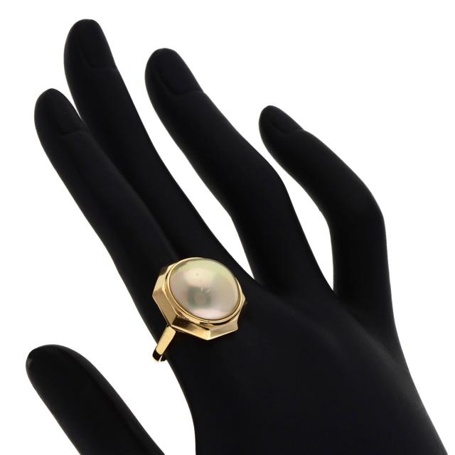 タサキ TASAKI マベパール 真珠 リング・指輪 K14イエローゴールド レディース 中古_6