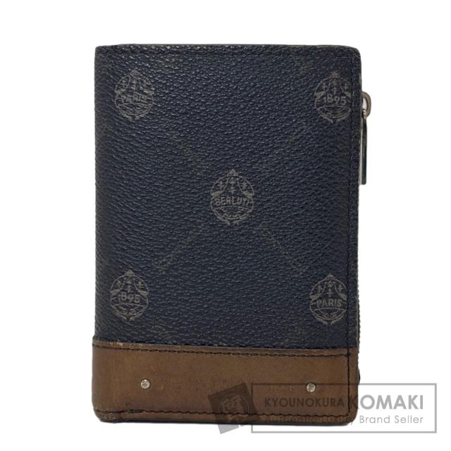 ベルルッティ Berluti ロゴ 二つ折り財布（小銭入れあり） レザー メンズ 中古
