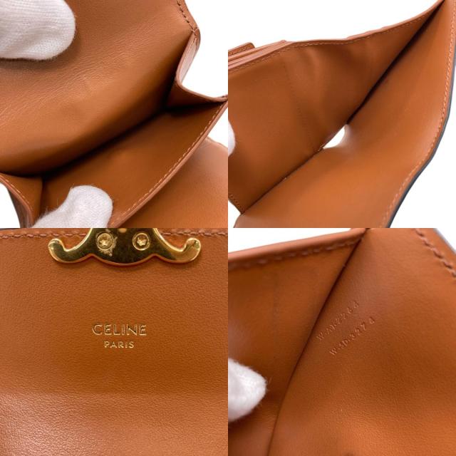 セリーヌ CELINE トリオンフ 二つ折り財布（小銭入れあり） レザー レディース 中古_6