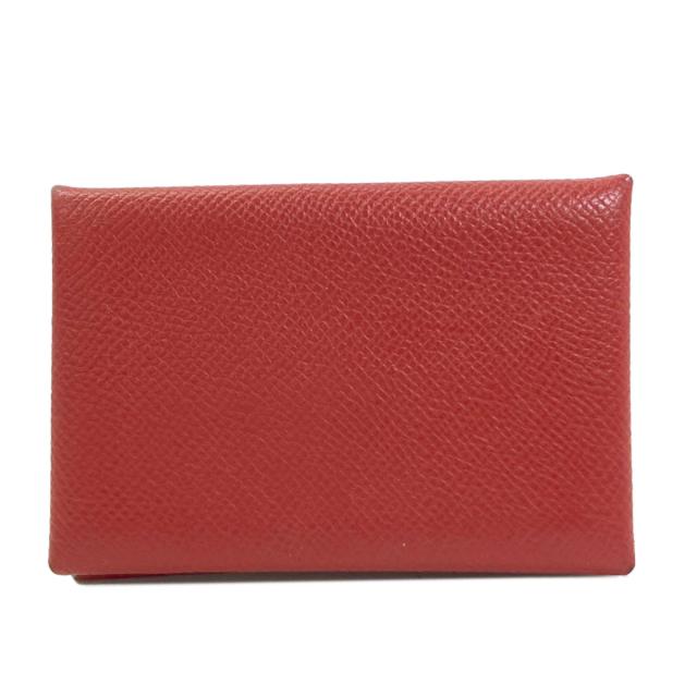 エルメス HERMES カルヴィ シルバー金具 カードケース エプソン レディース 中古_1