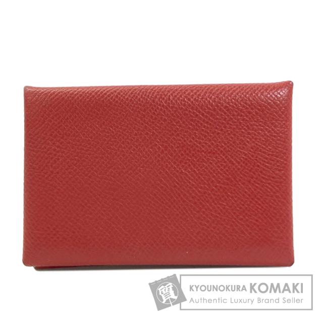 エルメス HERMES カルヴィ シルバー金具 カードケース エプソン レディース 中古