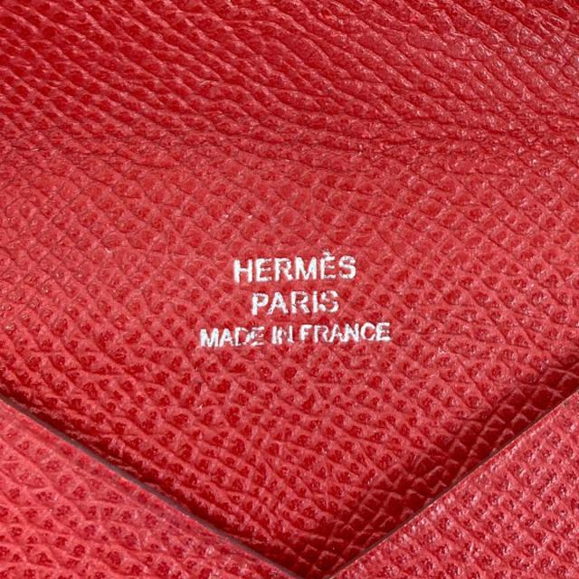 エルメス HERMES カルヴィ シルバー金具 カードケース エプソン レディース 中古_5