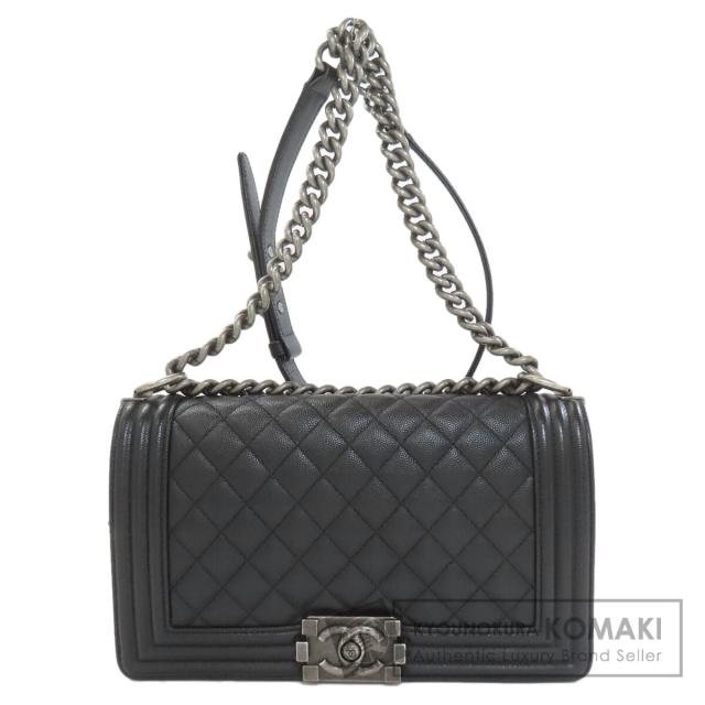 シャネル CHANEL  ボーイシャネル チェーンショルダー シルバー金具  ショルダーバッグ 中古
