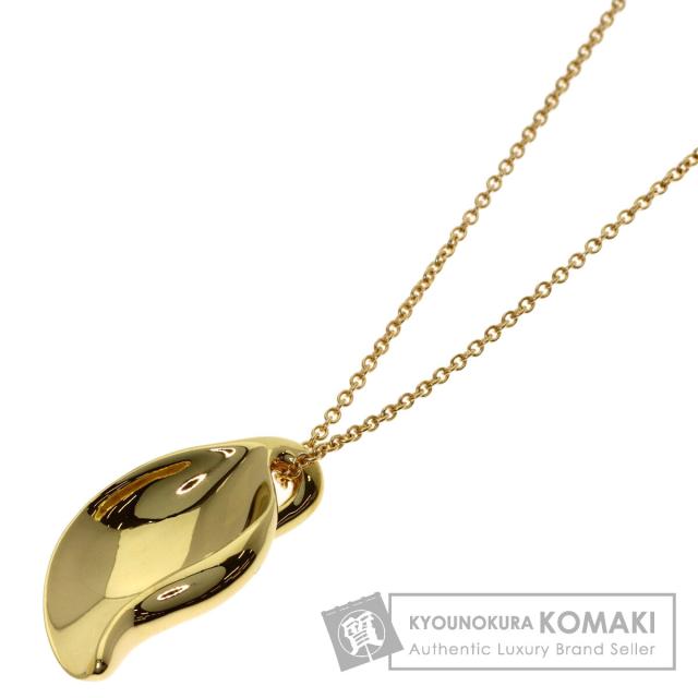 ティファニー TIFFANY&amp;Co.  リーフ  ネックレス K18イエローゴールド レディース  中古