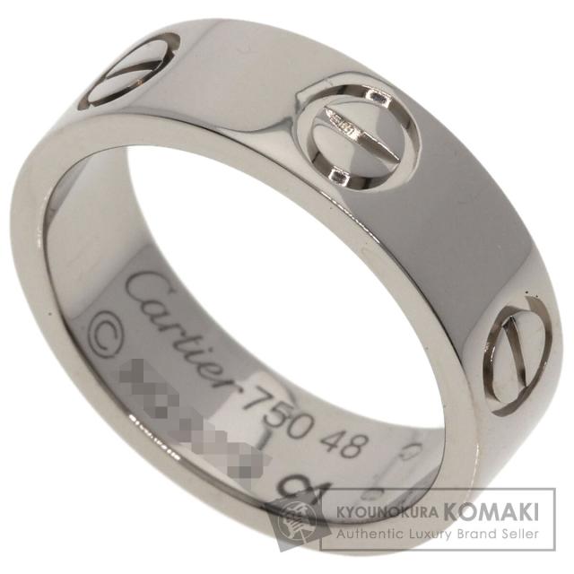 カルティエ CARTIER  ラブリング #48  リング・指輪 K18ホワイトゴールド レディース  中古