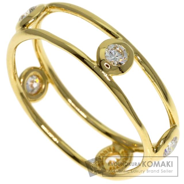 ティファニー TIFFANY&Co. ダブルワイヤー 5P ダイヤモンド リング・指輪 中古