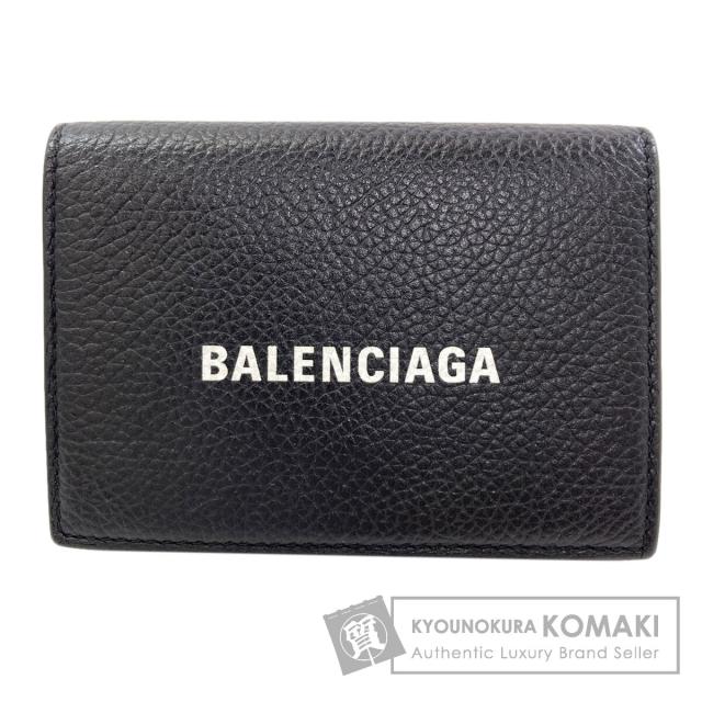 バレンシアガ BALENCIAGA 594312 三つ折り財布 二つ折り財布（小銭入れあり） レザー 中古