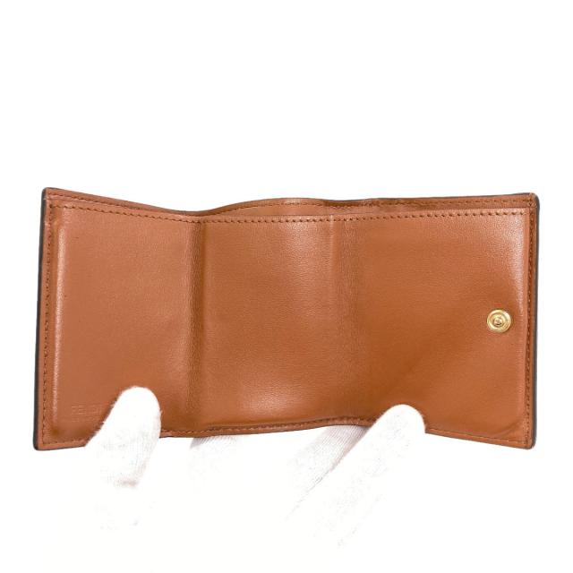 フェンディ FENDI 三つ折り財布 二つ折り財布（小銭入れあり） レザー レディース 中古_4