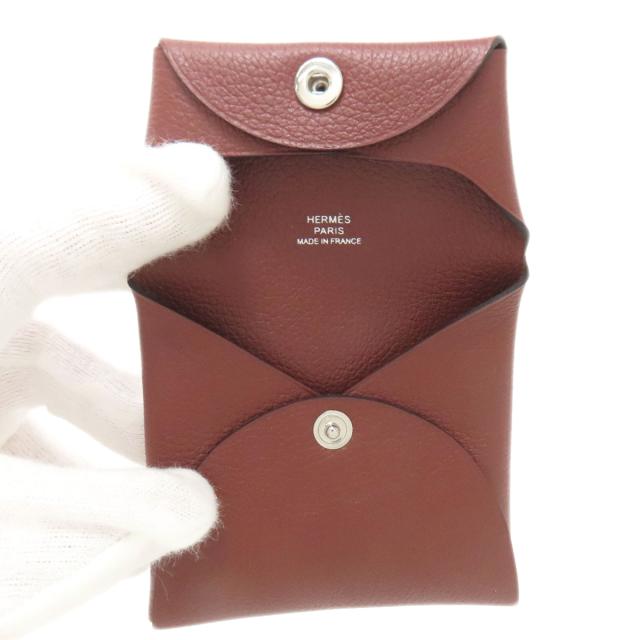 エルメス HERMES バスティア シルバー金具 コインケース エバーカラー レディース 中古_4