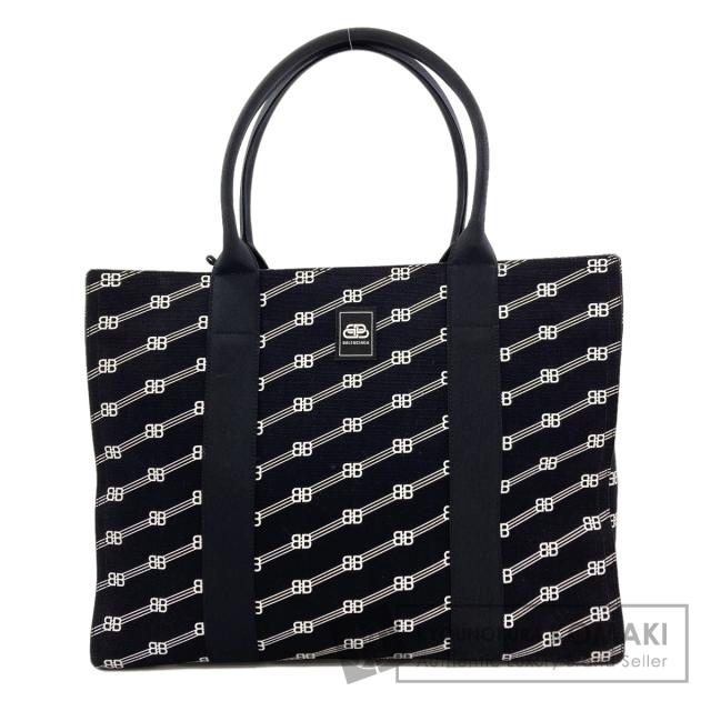 バレンシアガ BALENCIAGA 621826 BBモノグラム トートバッグ キャンバス レディース 中古