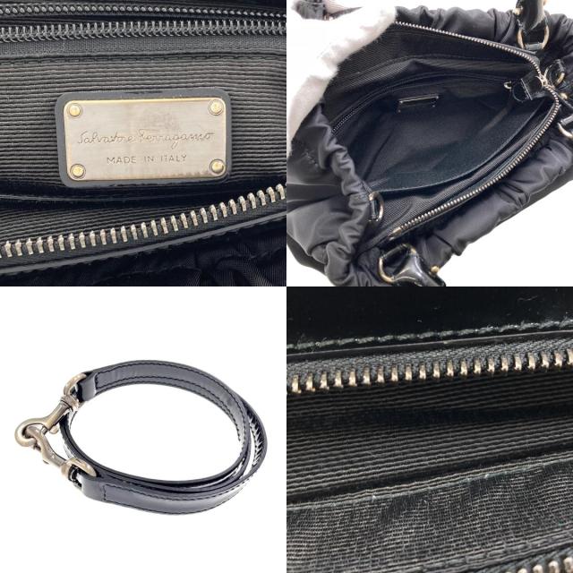 サルヴァトーレフェラガモ Salvatore Ferragamo ヴァラリボン 2WAY ハンドバッグ ナイロン素材 中古_5