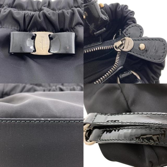 サルヴァトーレフェラガモ Salvatore Ferragamo ヴァラリボン 2WAY ハンドバッグ ナイロン素材 中古_6