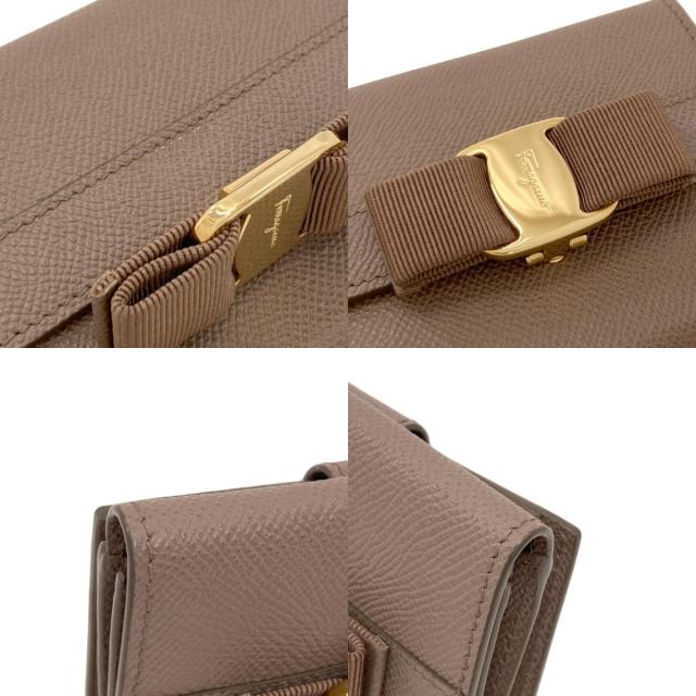 サルヴァトーレフェラガモ Salvatore Ferragamo ヴァラリボン 二つ折り財布（小銭入れあり） 中古_8