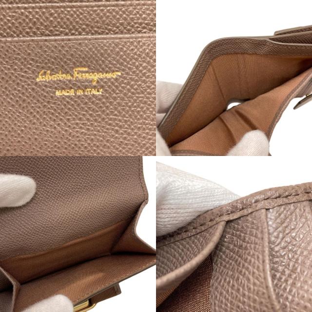 サルヴァトーレフェラガモ Salvatore Ferragamo ヴァラリボン 二つ折り財布（小銭入れあり） 中古_6