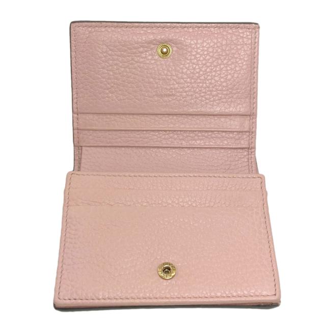 グッチ GUCCI 460185 アニマリエ ビー 二つ折り財布（小銭入れあり） レザー レディース 中古_4