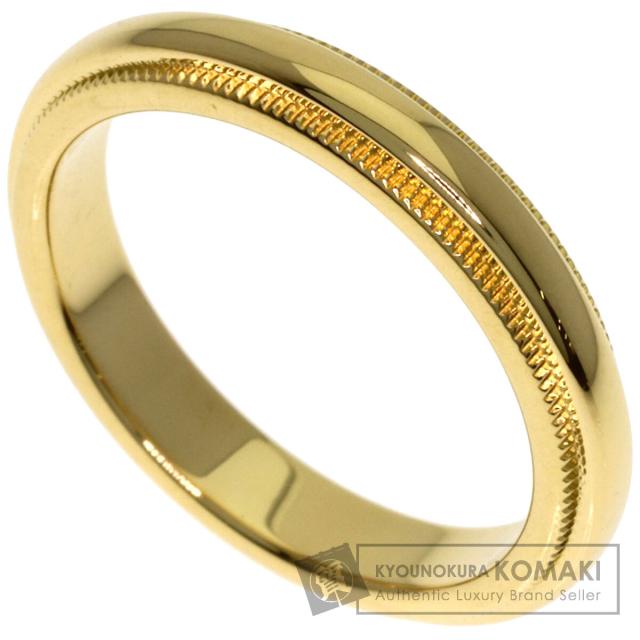 ティファニー TIFFANY&Co. ミルグレイン リング・指輪 K18イエローゴールド レディース 中古