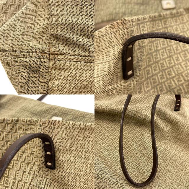 フェンディ FENDI  ズッキーノ  トートバッグ キャンバス レディース  中古_7