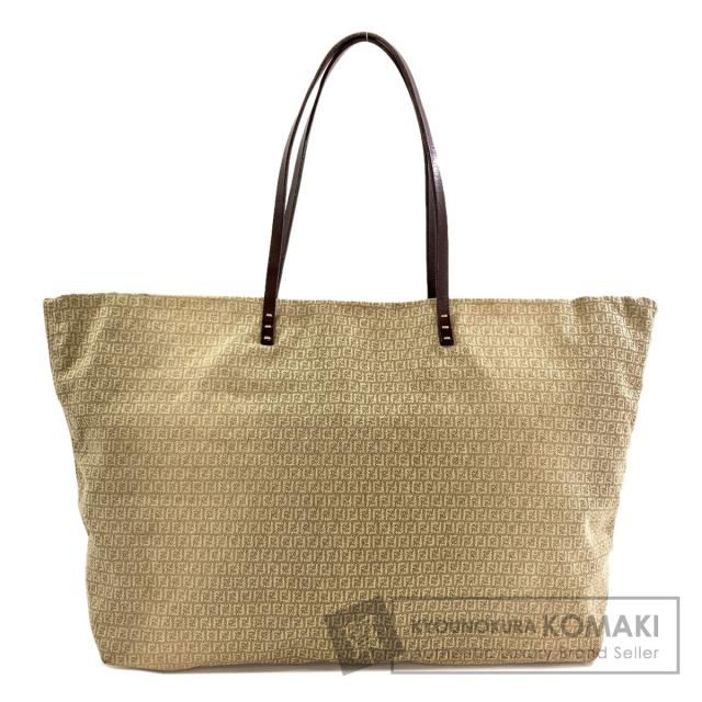 フェンディ FENDI ズッキーノ トートバッグ キャンバス レディース 中古