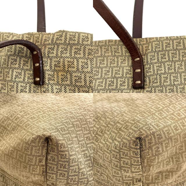 フェンディ FENDI  ズッキーノ  トートバッグ キャンバス レディース  中古_8