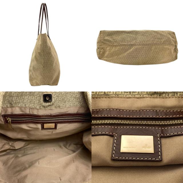 フェンディ FENDI  ズッキーノ  トートバッグ キャンバス レディース  中古_3