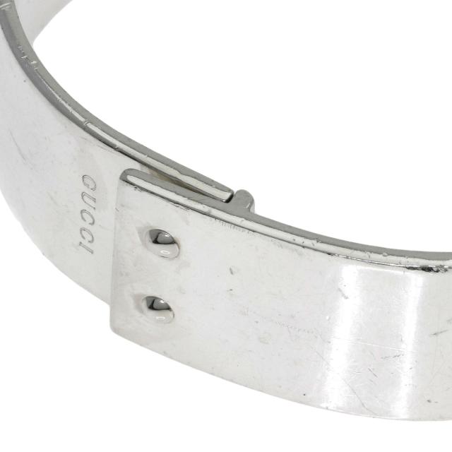 グッチ GUCCI  ロゴ バングル  ブレスレット シルバー レディース  中古_3
