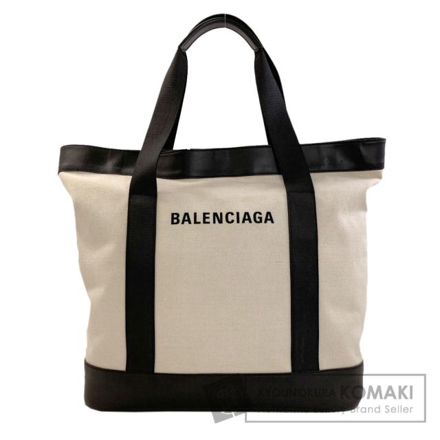 バレンシアガ BALENCIAGA 374767  ネイビートート  トートバッグ キャンバス レディース  中古