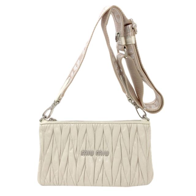ミュウミュウ MIUMIU マテラッセ ショルダーバッグ カーフ レディース 中古_1