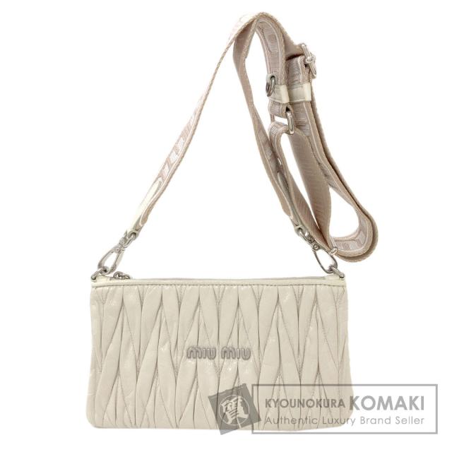 ミュウミュウ MIUMIU マテラッセ ショルダーバッグ カーフ レディース 中古
