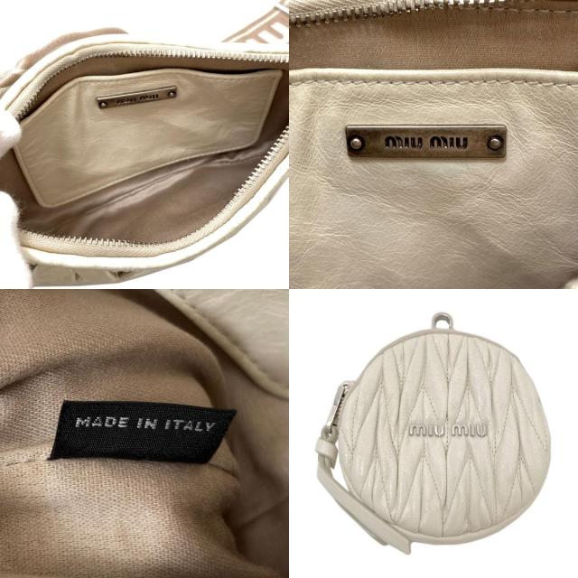 ミュウミュウ MIUMIU マテラッセ ショルダーバッグ カーフ レディース 中古_5
