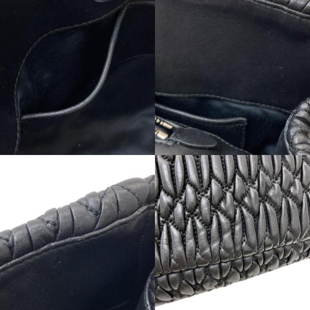 ミュウミュウ MIUMIU クリスタル マテラッセ 2WAY トートバッグ カーフ レディース 中古_6