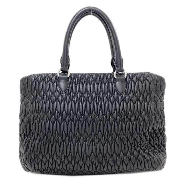 ミュウミュウ MIUMIU クリスタル マテラッセ 2WAY トートバッグ カーフ レディース 中古_2