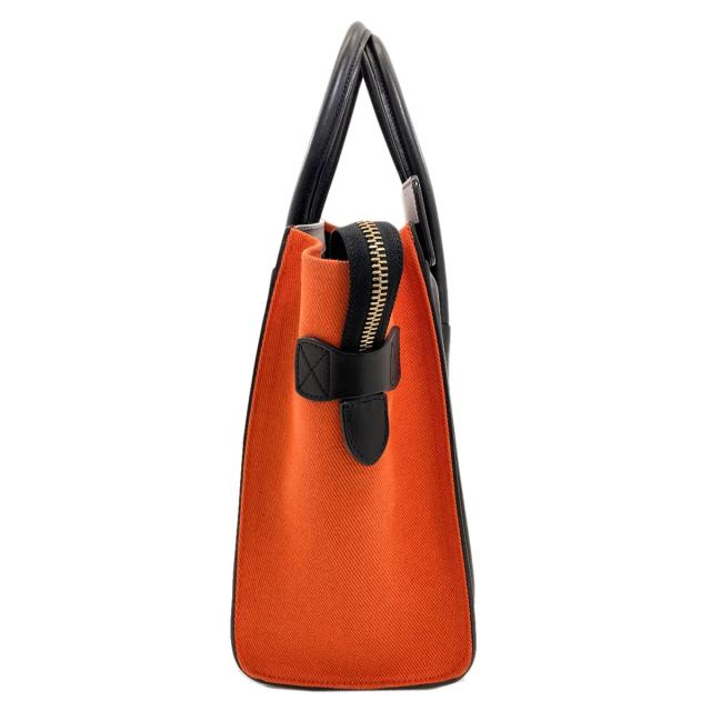 セリーヌ CELINE ラゲージマイクロ ハンドバッグ キャンバス レディース 中古_3