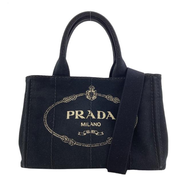 プラダ PRADA カナパミニ 2WAY ハンドバッグ キャンバス レディース 中古_1