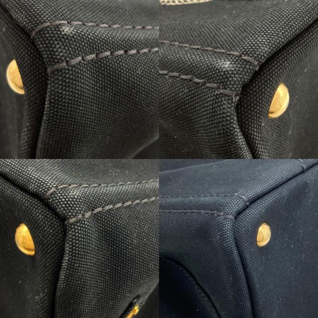プラダ PRADA カナパミニ 2WAY ハンドバッグ キャンバス レディース 中古_9