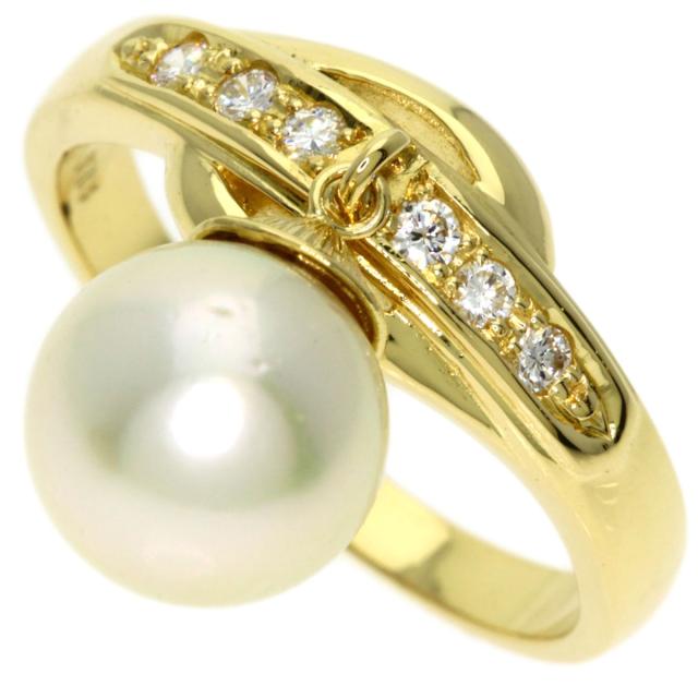 ミキモト MIKIMOTO パール 真珠 ダイヤモンド リング・指輪 K18 