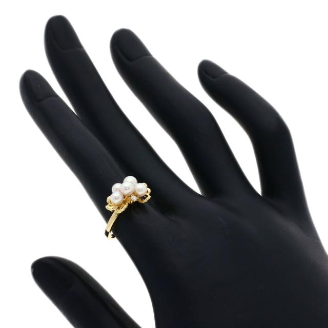 タサキ TASAKI パール 真珠 ダイヤモンド リング・指輪 K18イエローゴールド レディース 中古_7
