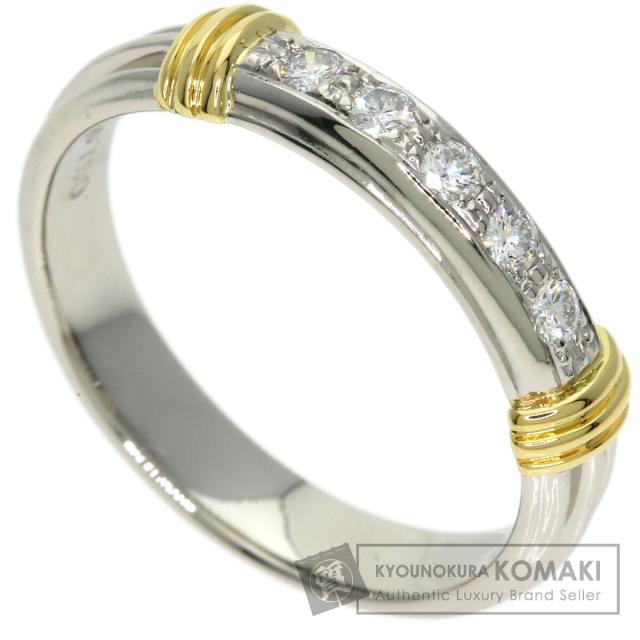 クリスチャンディオール Dior  5P 金剛石 二人組  輪っか・指環 K18黄色ゴールド レディース  中古