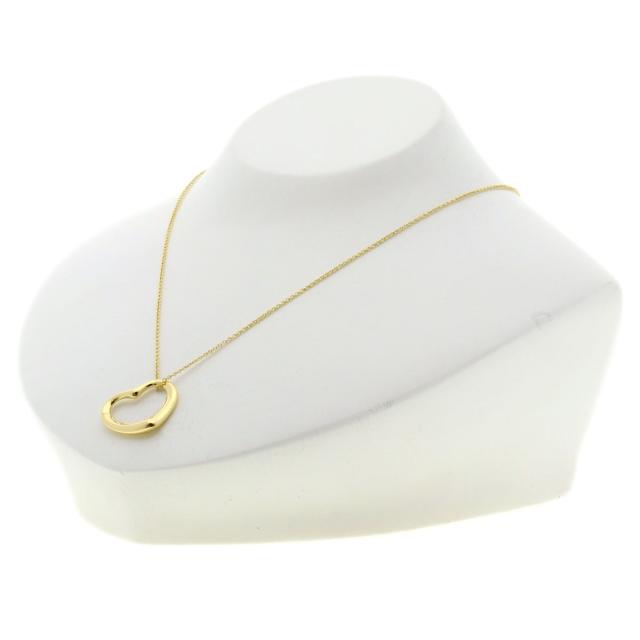 ティファニー TIFFANY&amp;Co.  オープンハート 5P ダイヤモンド  ネックレス K18イエローゴールド 中古_4