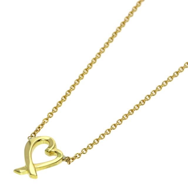 ティファニー TIFFANY&Co. ラビングハート ミニ ネックレス K18 