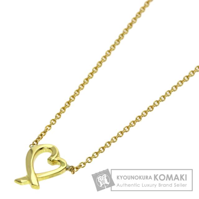 ティファニー TIFFANY&Co. ラビングハート ミニ ネックレス K18 