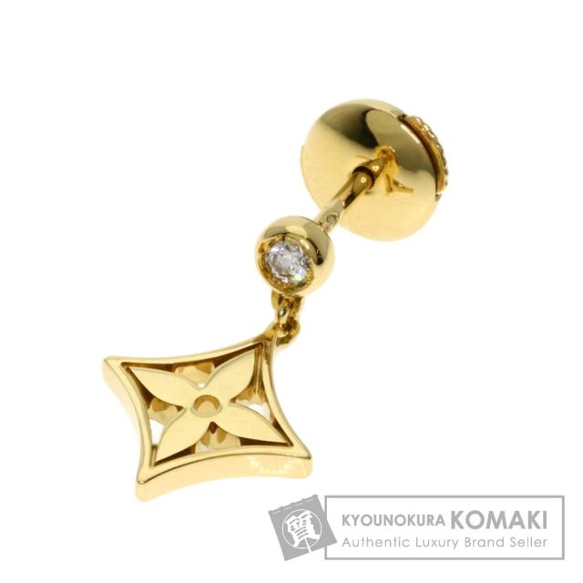 ルイヴィトン LOUIS VUITTON モノグラム イディール ダイヤモンド 単品 Q96168 ピアス 中古