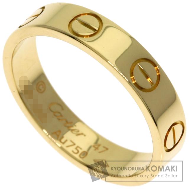 カルティエ CARTIER  ミニ ラブリング #47  リング・指輪 K18イエローゴールド レディース  中古