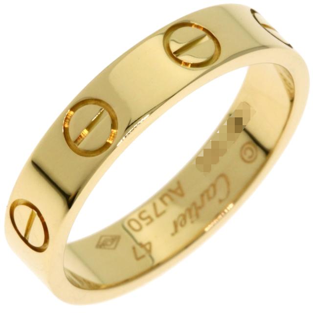 カルティエ CARTIER  ミニ ラブリング #47  リング・指輪 K18イエローゴールド レディース  中古_2