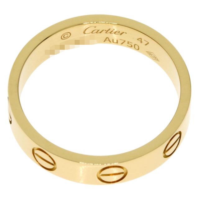 カルティエ CARTIER  ミニ ラブリング #47  リング・指輪 K18イエローゴールド レディース  中古_4