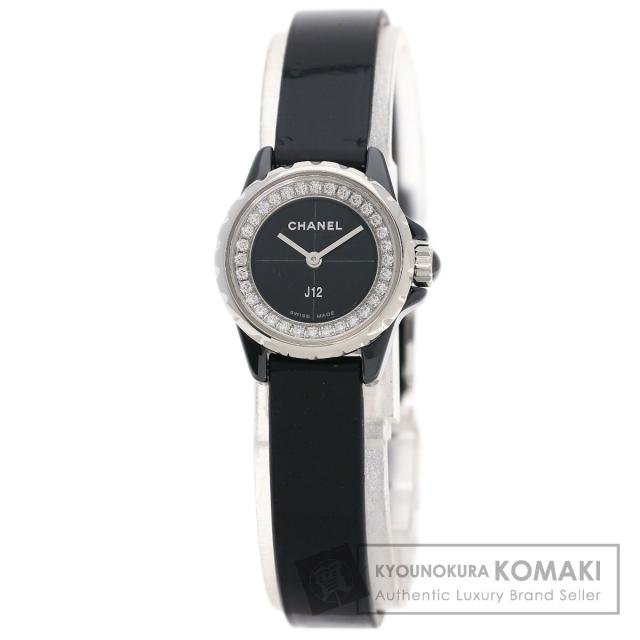 シャネル CHANEL H4663  J12 XS ダイヤモンド  腕時計 セラミック エナメル   レディース  中古