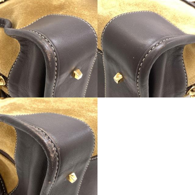 ロエベ LOEWE アマソナ ハンドバッグ スウェード レディース 中古_9